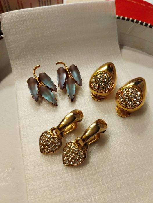 Klipsy vintage z okresu PRL-Unikat