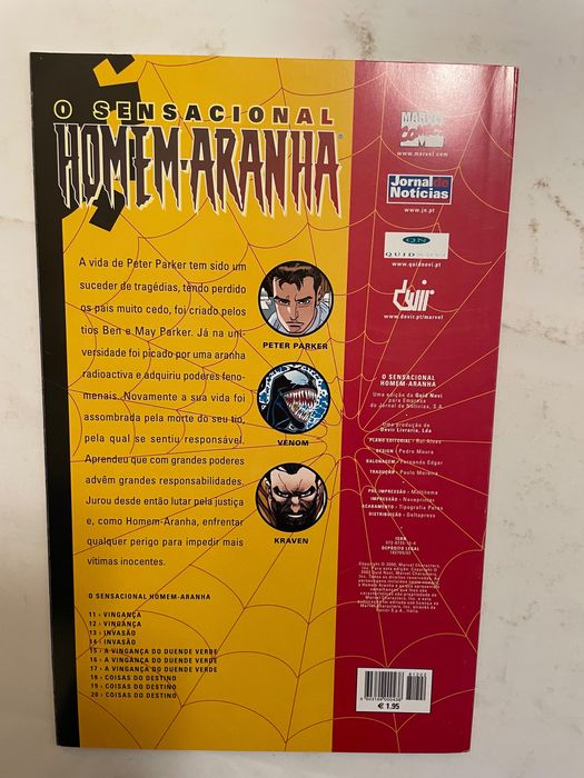 Livros BD Homem Aranha Marvel 11, 12