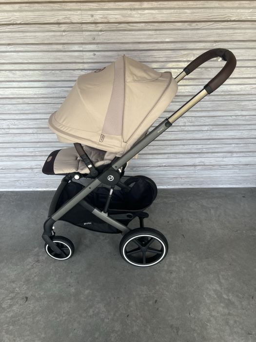 Оновлена версія дитячої коляски Cybex Balios S Lux 2025 року 2в1 в кольорі Almond Beige