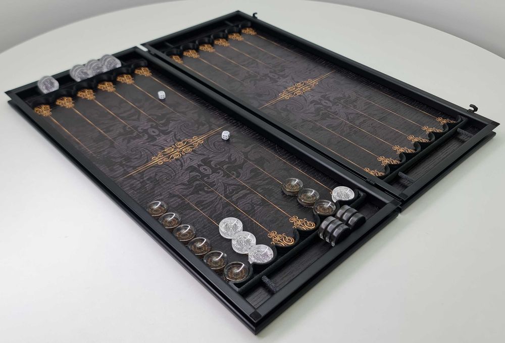 Нарди Кристал з дерева, металу та ювелірної смоли в наявності. Купуй!