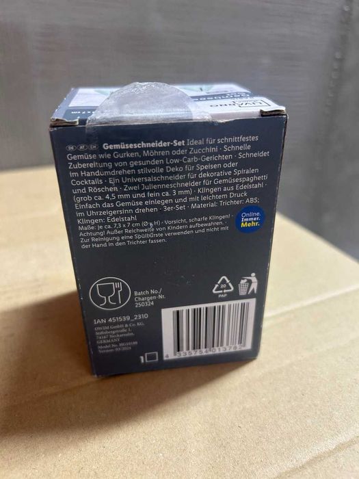 Точилка для овочів LIVARNO HOME SET3