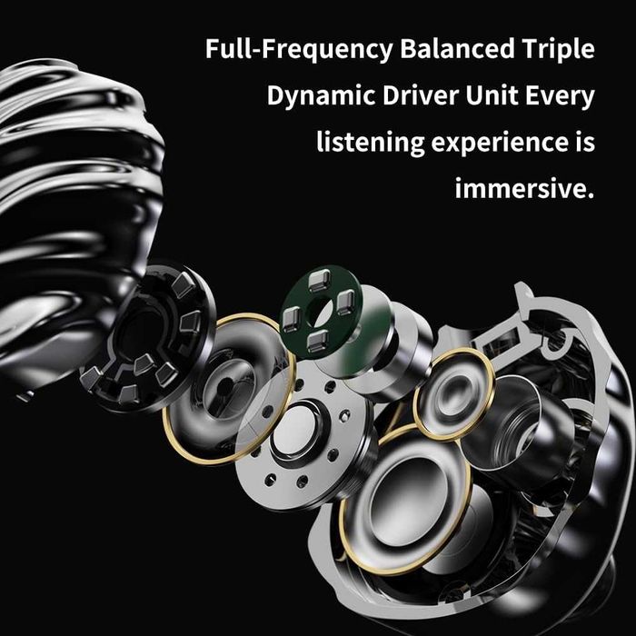 TRN Shell (3DD+1PD, Hi-Res) - Гібридні дротові навушники