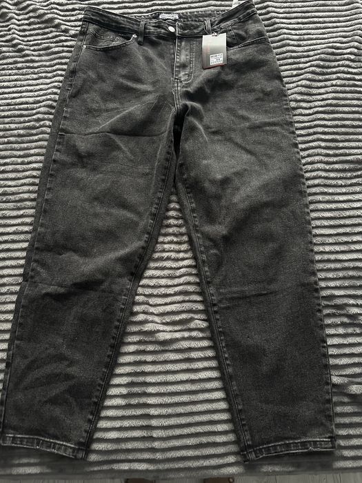 Темно-сірі джинси мом 34р, нові