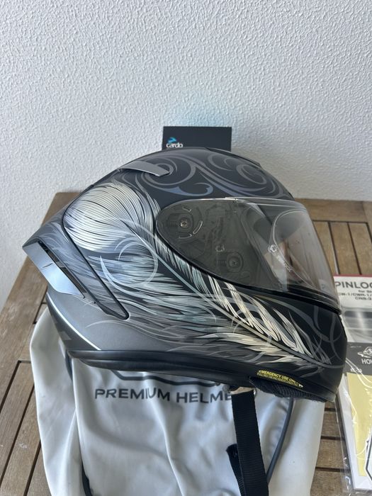 Capacete Shoei X-Spirit 3 kujaku com cardo 4+ viseira photocromatica