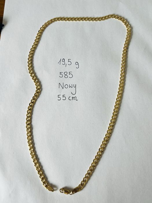 Pancerka złoty lancuszek 585