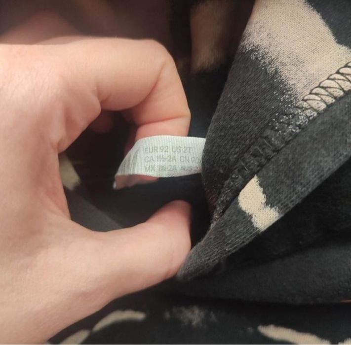 Худі тай дай тепла кофта h&m р 86