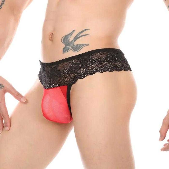 мужские ажурные трусики  стринги от бренда  Clever-все размеры -2 вида