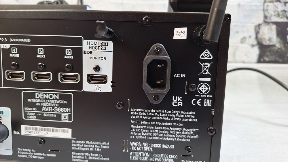 5.2 Denon AVR-S660 8K  Wifi Bt Heos Vision Earc Net radio ARC