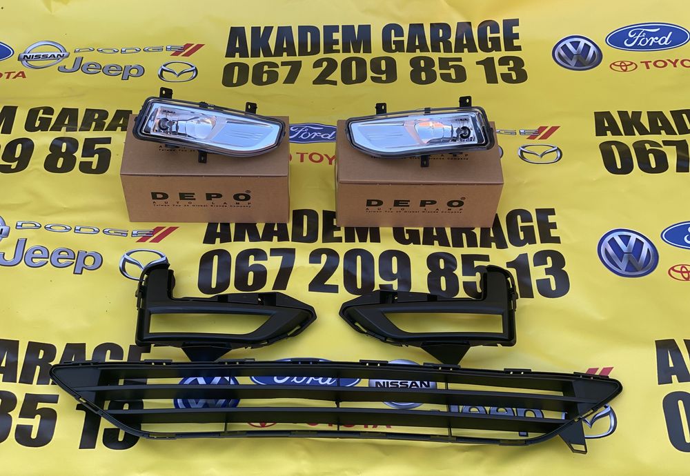 решетки туманок туманки противотуманки nissan rogue xtral нисан 2017