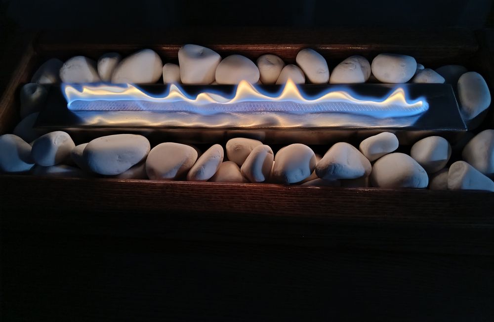 Настільний біокамін ручної роботи / Живий вогонь без диму