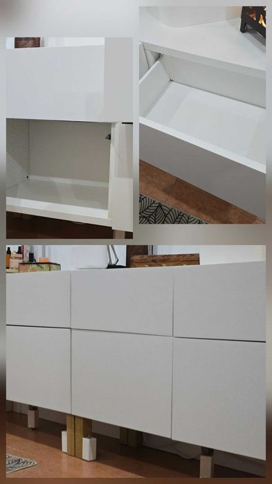 IKEA BESTÅ Aparador / Móvel Arrumação Branco – 2 Módulos