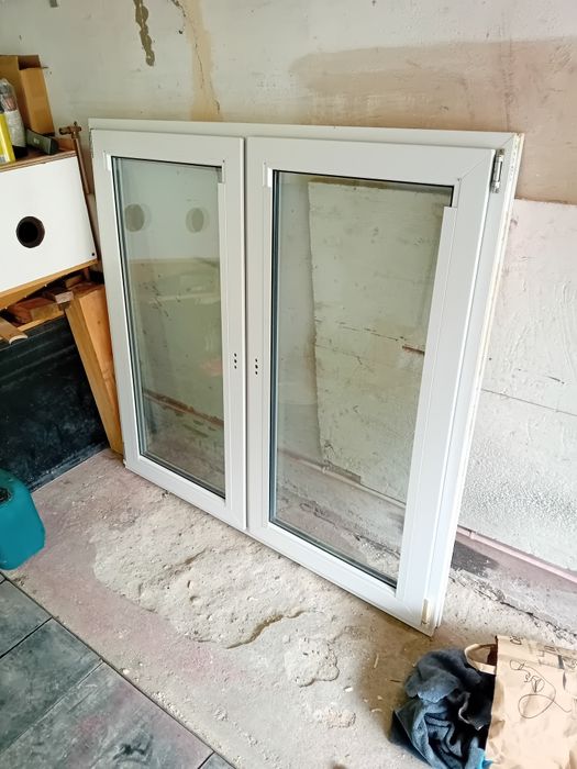 Okno plastikowe plus rolety 1465x1400