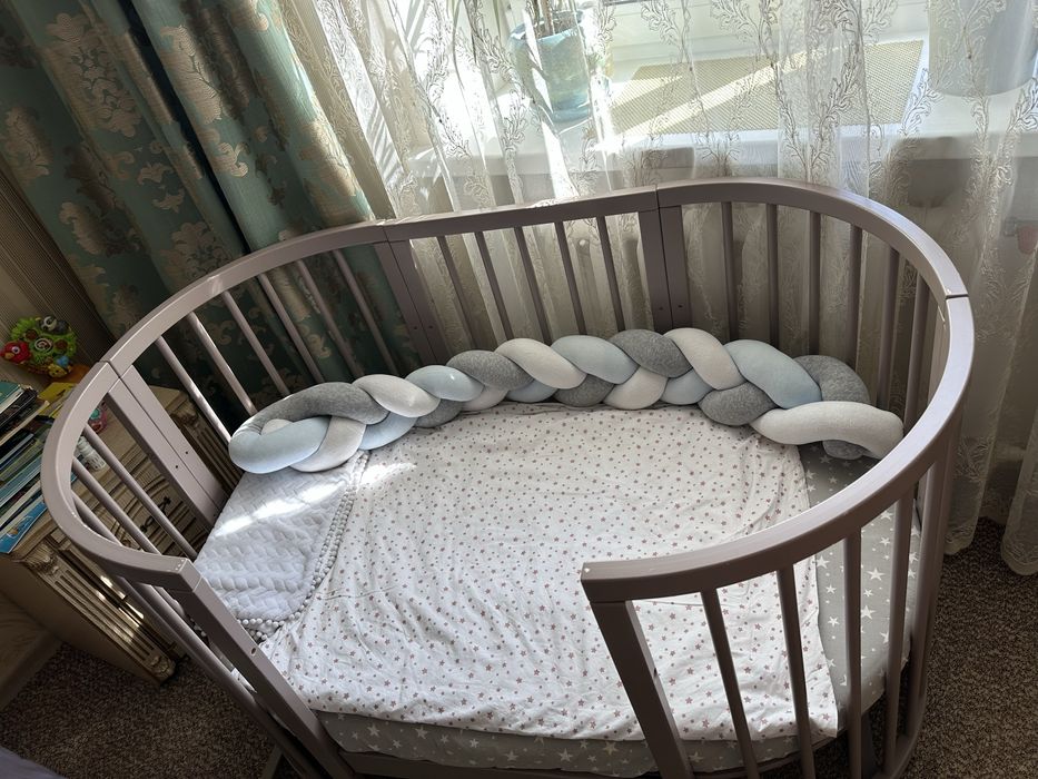 Ліжечко з матрасами royal sleep 7в1