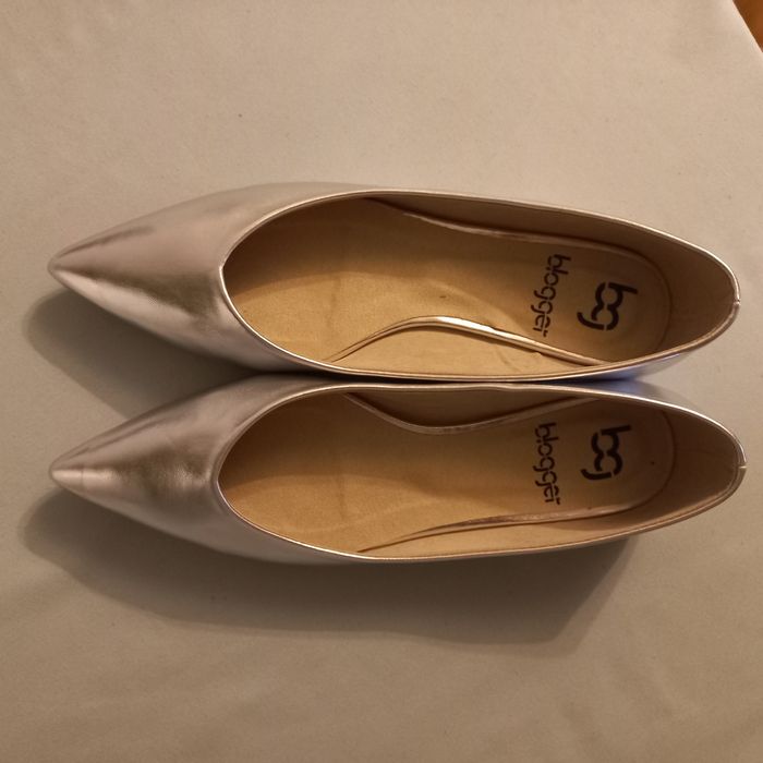 Baleriny srebrne buciki rozm 36 i 37 nowe