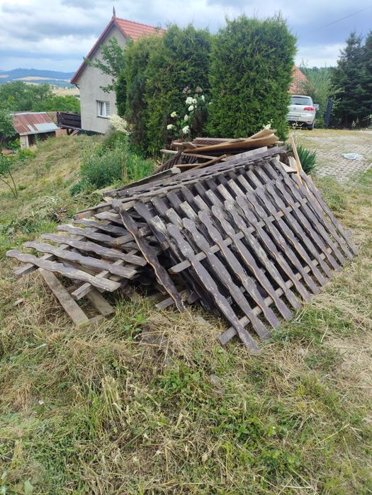 Palety drewno płot drewniany