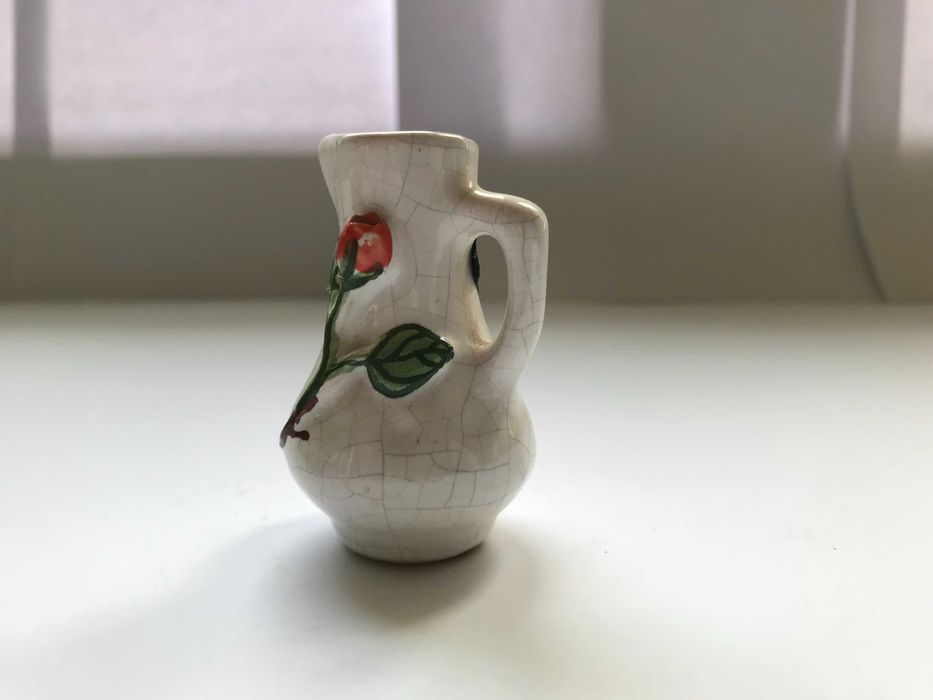 Figurka AART dzbanek PRL retro vintage cepelia szklana ceramiczna