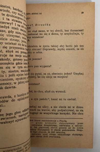 Molier Skąpiec Komedia w pięciu aktach