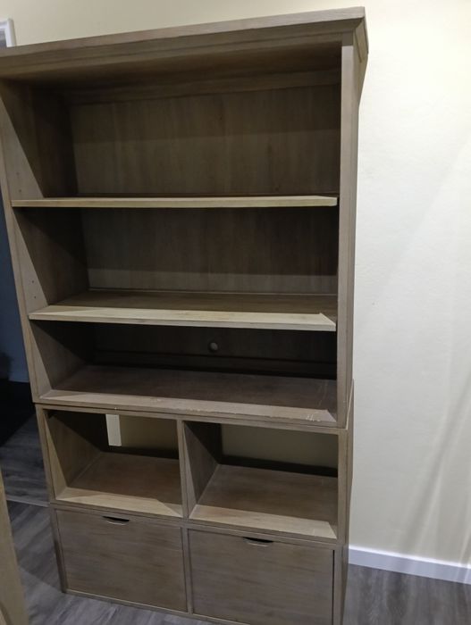 Cama 140x190 com 8 gavetas + Estante Baby&Child - Excelent estado