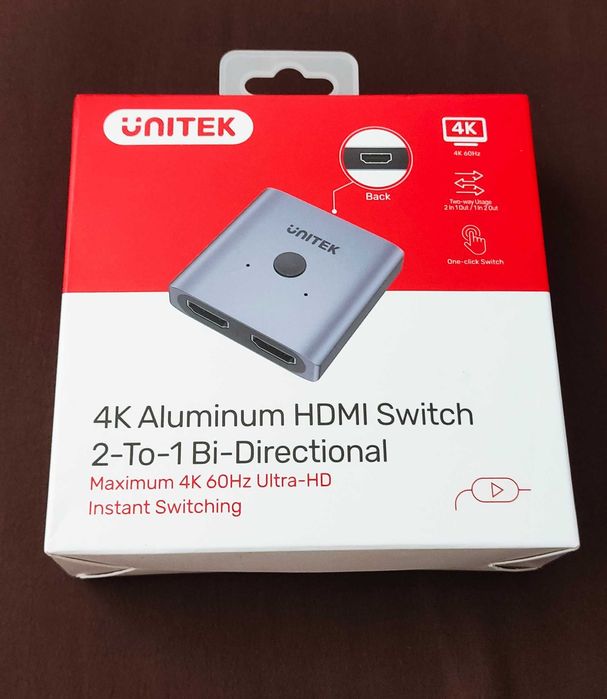 Unitek Dwukierunkowy Switch HDMI 2.0 4K