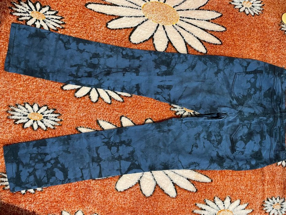 Штани з принтом тай-дай нові неношені з великими кишенями