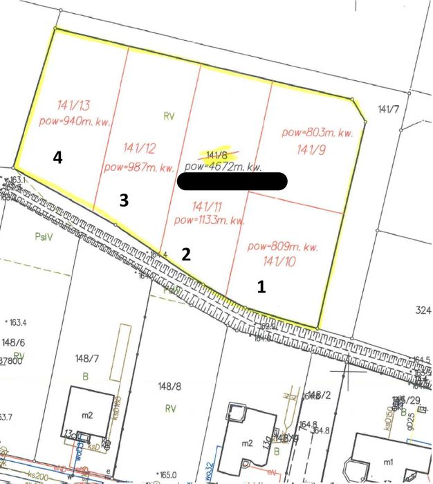 działka budowlana Syców ,okolica ul. Bukowa 987 m2