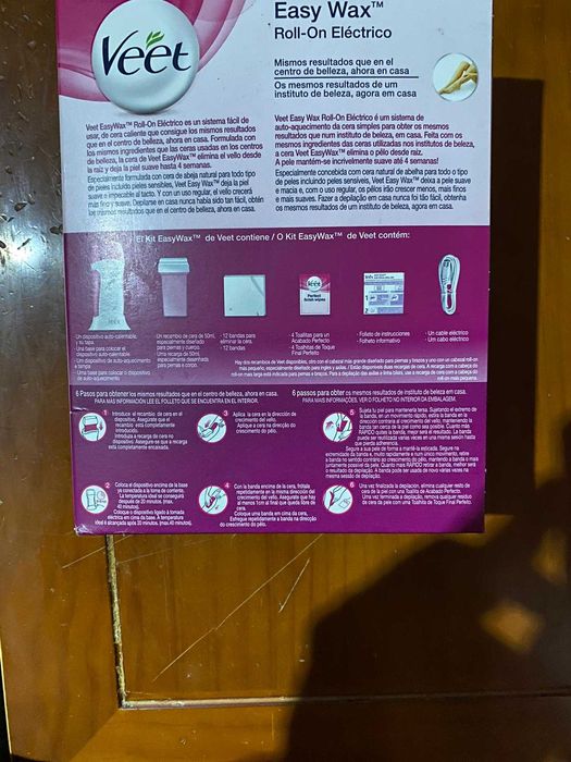 Cera Depilatória Veet Roll-On Eletrico