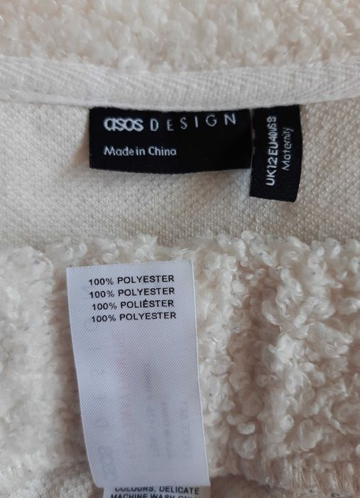 Плюшевый костюм для беременной - кофта и штаны, тедди asos