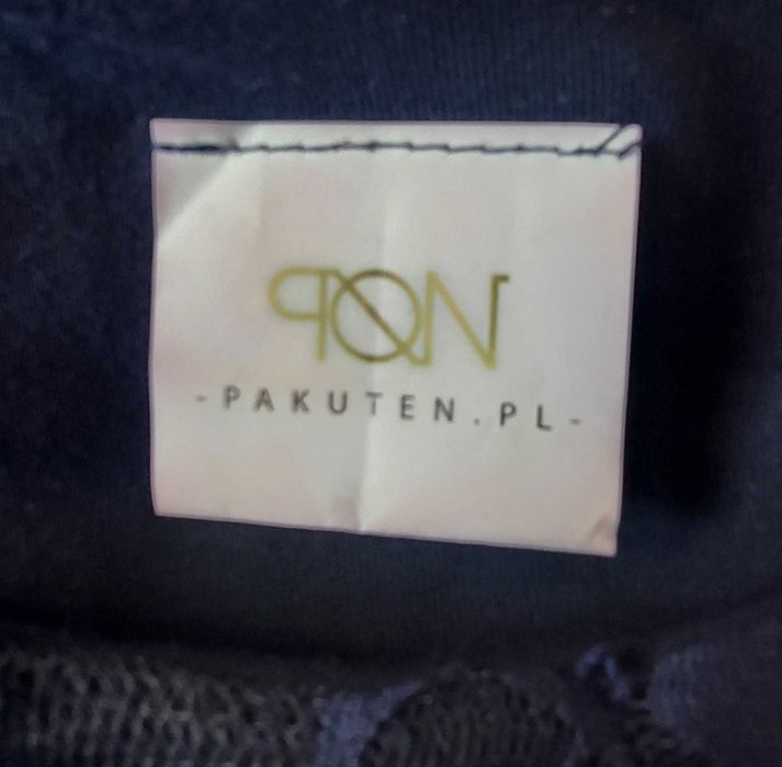 Koronkowa, sukienka, granatowa, Pakuten