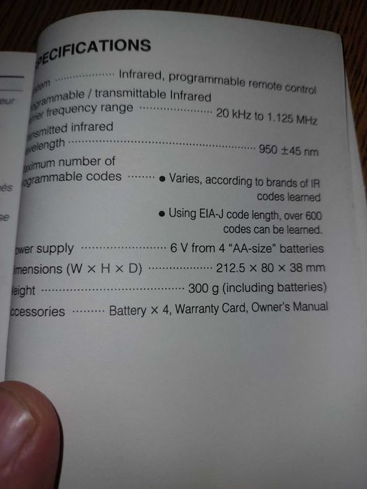 Pilot Marantz RC2000 MK2;programowalny