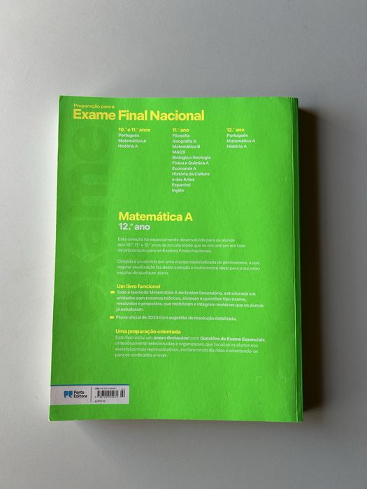 Livro Preparação para Exame Matemática A 2024