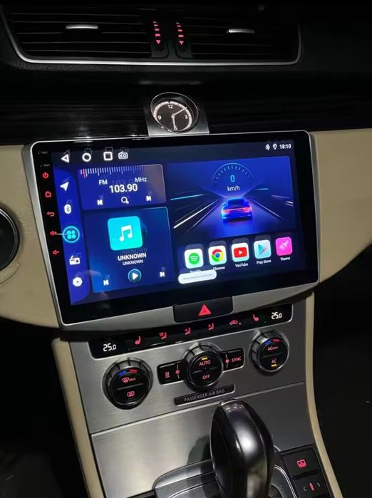 Rádio Android 14 com GPS Volkswagen Passat B6/B7 (Artigo Novo)