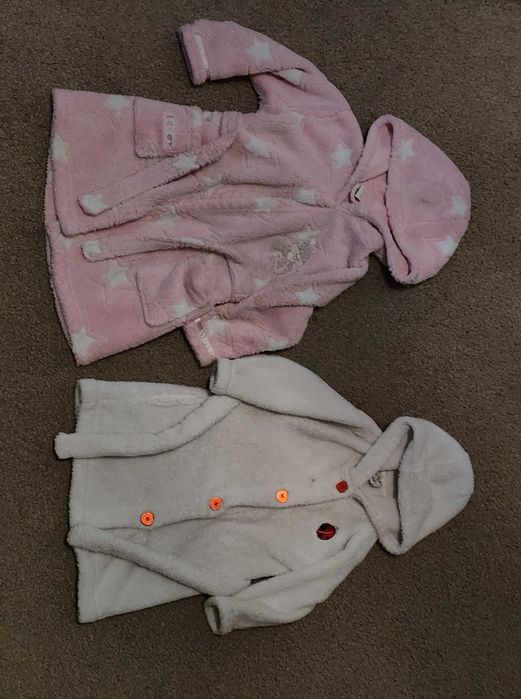 Szlafroki 2 szt dla dzieci do 1 r.ż.