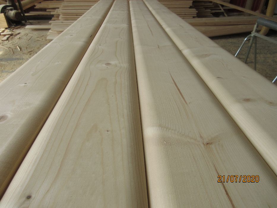 bal zaokrąglany LUB ŚCINANE KANTY 25 mm grubośc szerokośc 20 cm