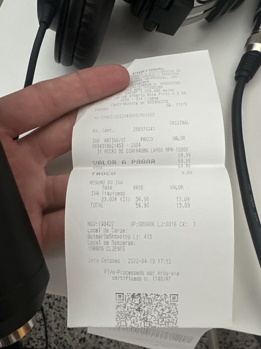 Microfone Marantz profissional