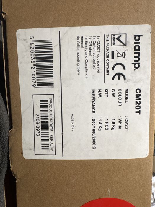 Sprzedam glosniki  podtynkowe