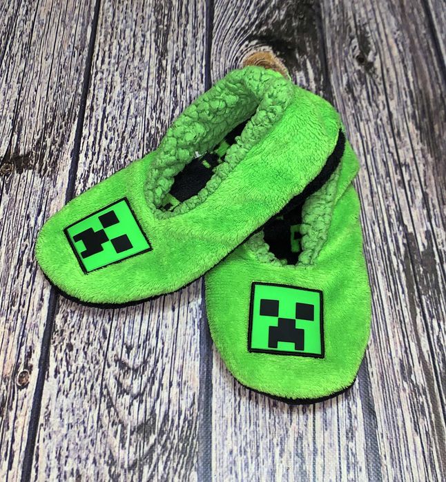 Тапки Minecraft для мальчика, размер 35 (22,5 см)