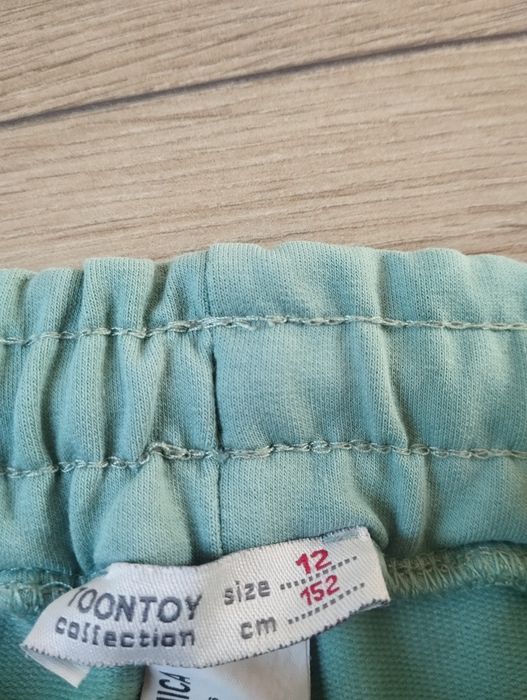 Miętowy dres dla dziewczynki 152 komplet