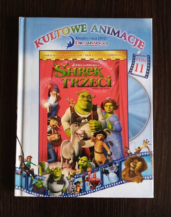 SHREK TRZECI Kultowe Animacje DreamWorks' książka + film DVD