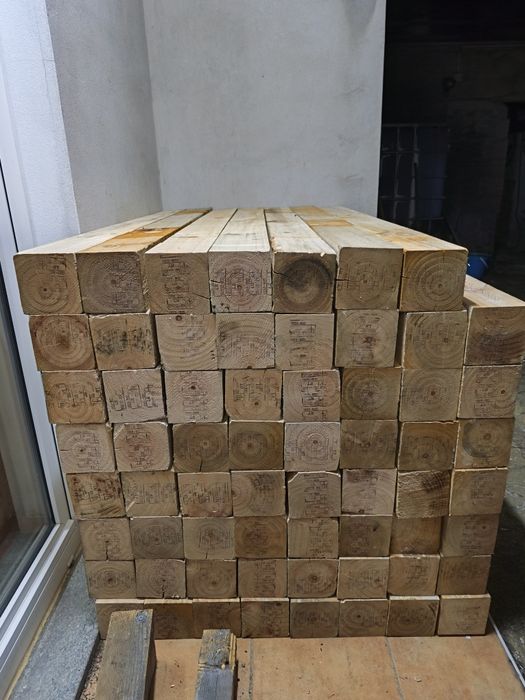 Barrotes de madeira tratada 1500x120x120mm