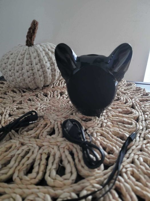 Przenośny głośnik Bluetooth czarny buldog francuski nowy