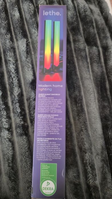 Zestaw 2 biurowych lampek LED RGB