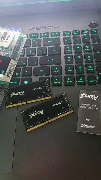 Оперативна пам'ять Kingston Fury Impact DDR4-3200 64ГБ (2x32 ГБ)