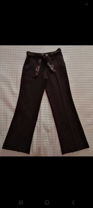 Calças formais castanhas mulher La Redoute