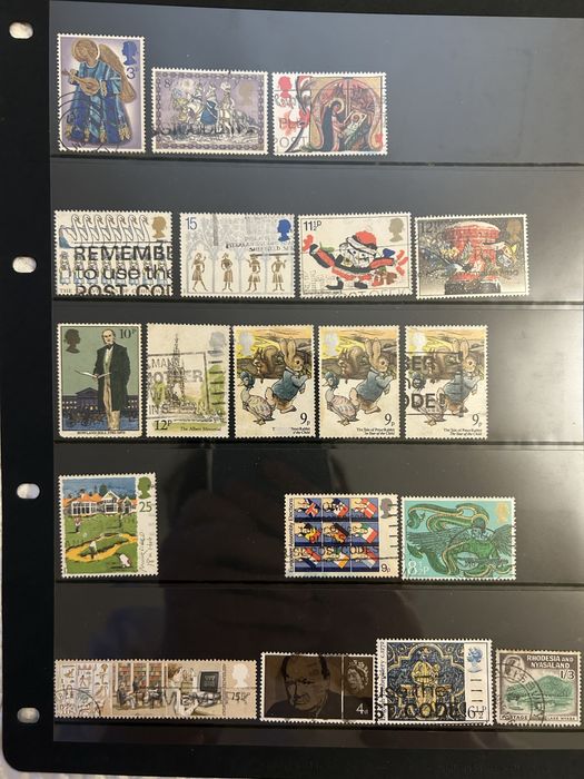 Марки гашені Великобританія, Родезія та Ньясаленд