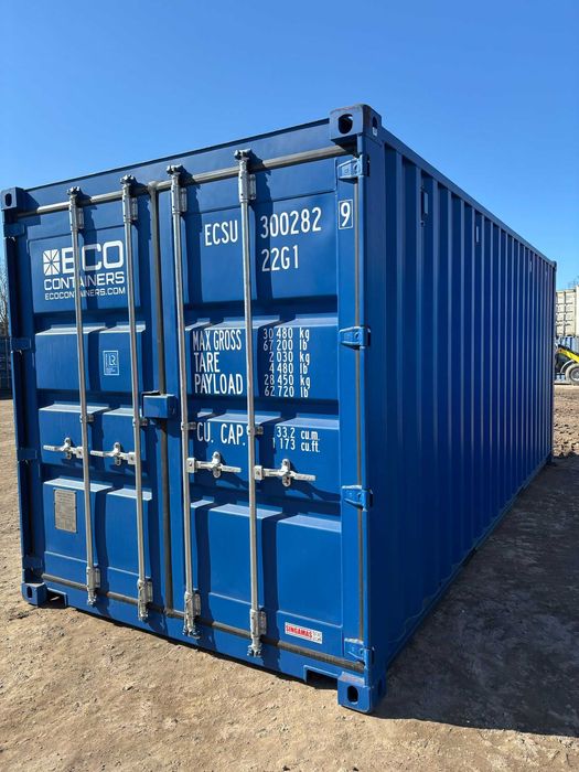 Kontener morski 20'DC OW RAL 5010, 7016, 7021, 7035 magazyn - Gdańsk