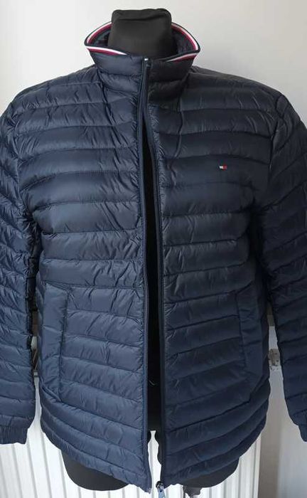 Męska kurtka pikowana Tommy Hilfiger granatowa r. S