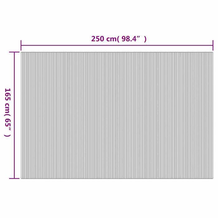 vidaXL Parawan z naturalnego bambusa, 250 x 165 cm