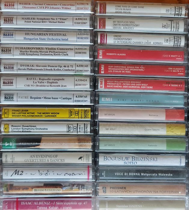 Paderewski,Rawel,Dvorak,Tchaikovsky,Weber,Faure,Mahler,Rachmaninov