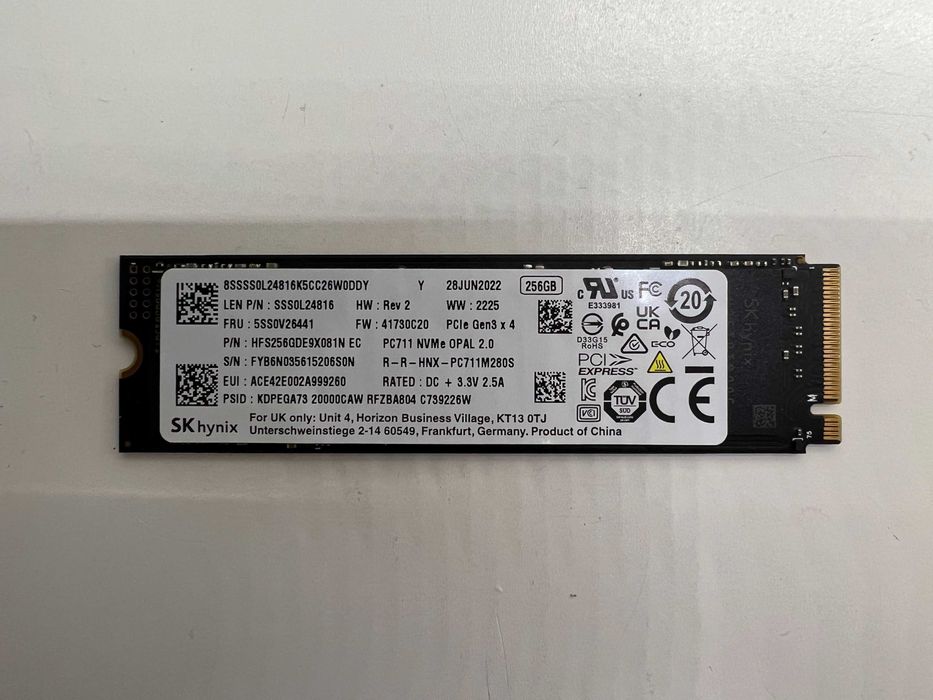SSD nVME 256Gb PCIe M.2 228063824734925825121