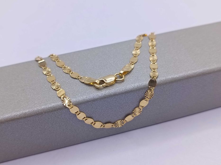 Złota Bransoletka Bransoleta Złote Blaszki Zdobienia 18,5CM Złoto PR585 14K 79/12/24s